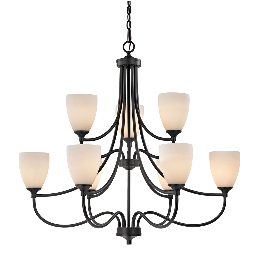 Arlington 9 Light Chandelier In Oil Rubbed Bronze. The main picture.