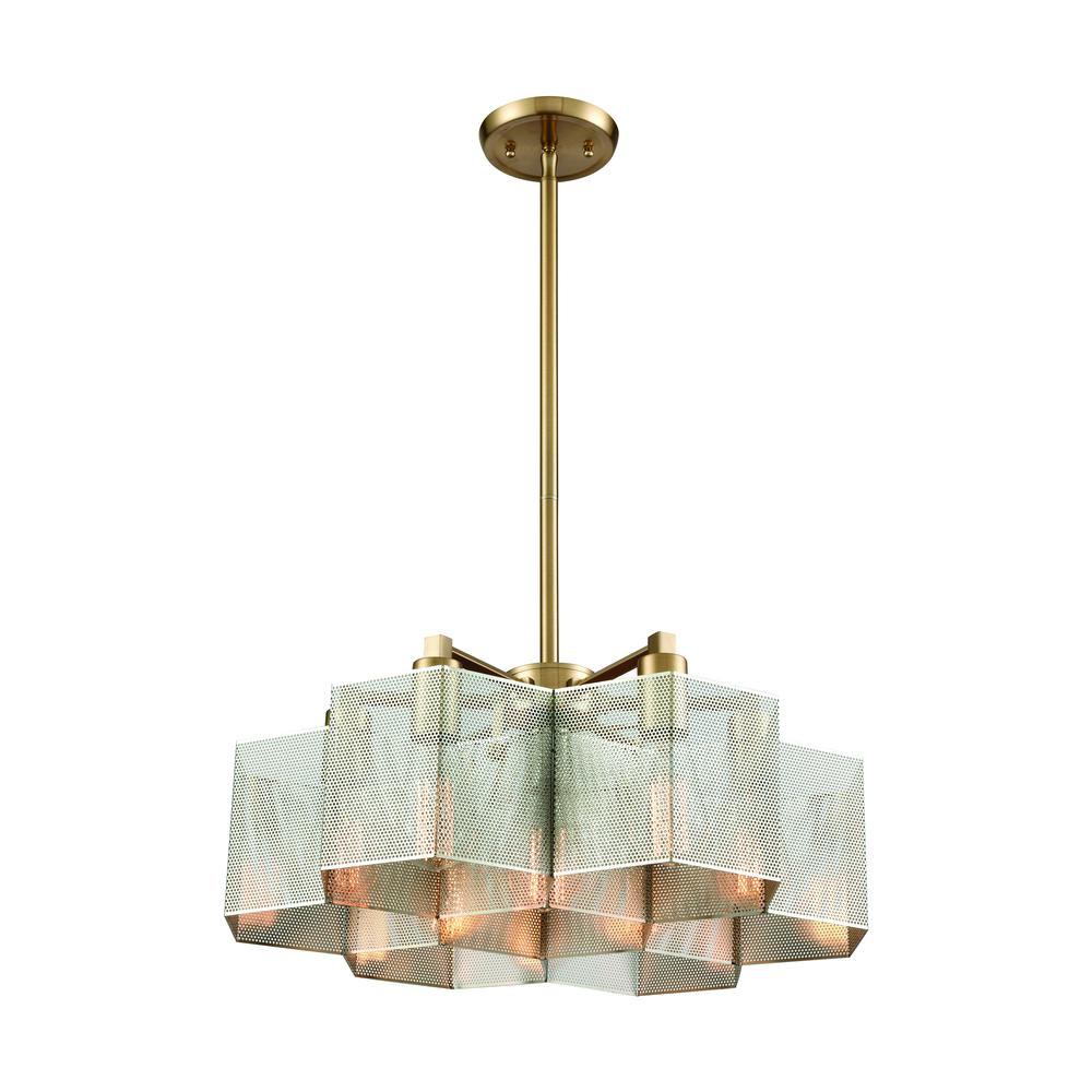 Compartir 20'' Wide 7-Light Chandelier - Polished Nickel. The main picture.