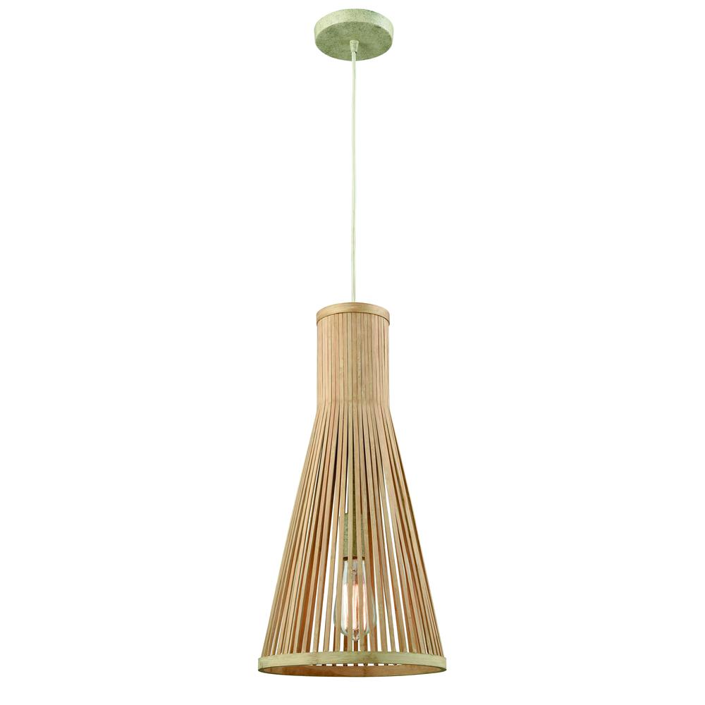 Pleasant Fields 1 Light Pendant With Russet Beige Hardware, 31644 1. Picture 1
