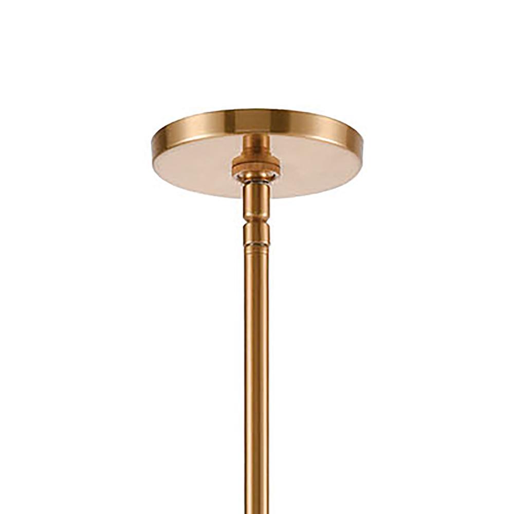 Collective 36'' Wide 10-Light Chandelier - Satin Brass. Picture 5