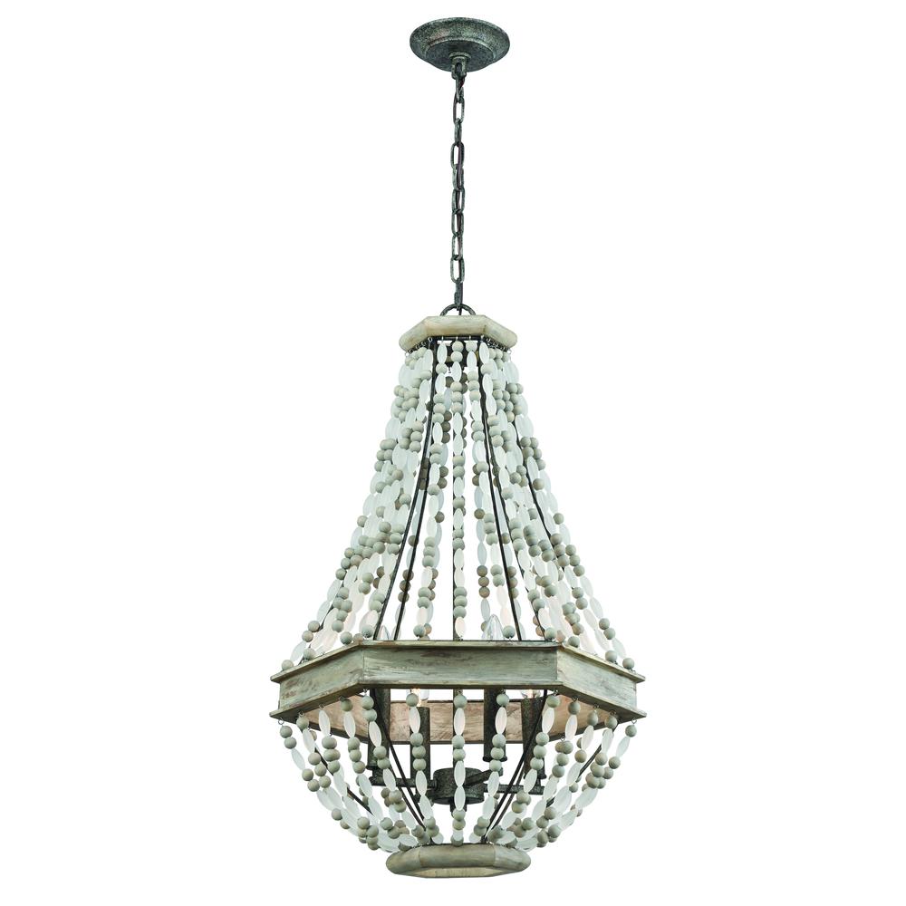Summerton 18'' Wide 4-Light Chandelier - Washed Gray. Picture 1