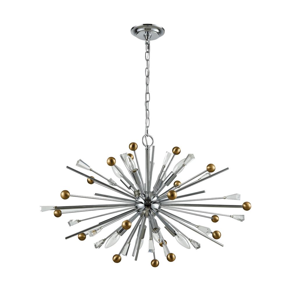 Williston 32'' Wide 8-Light Chandelier - Polished Chrome. Picture 5