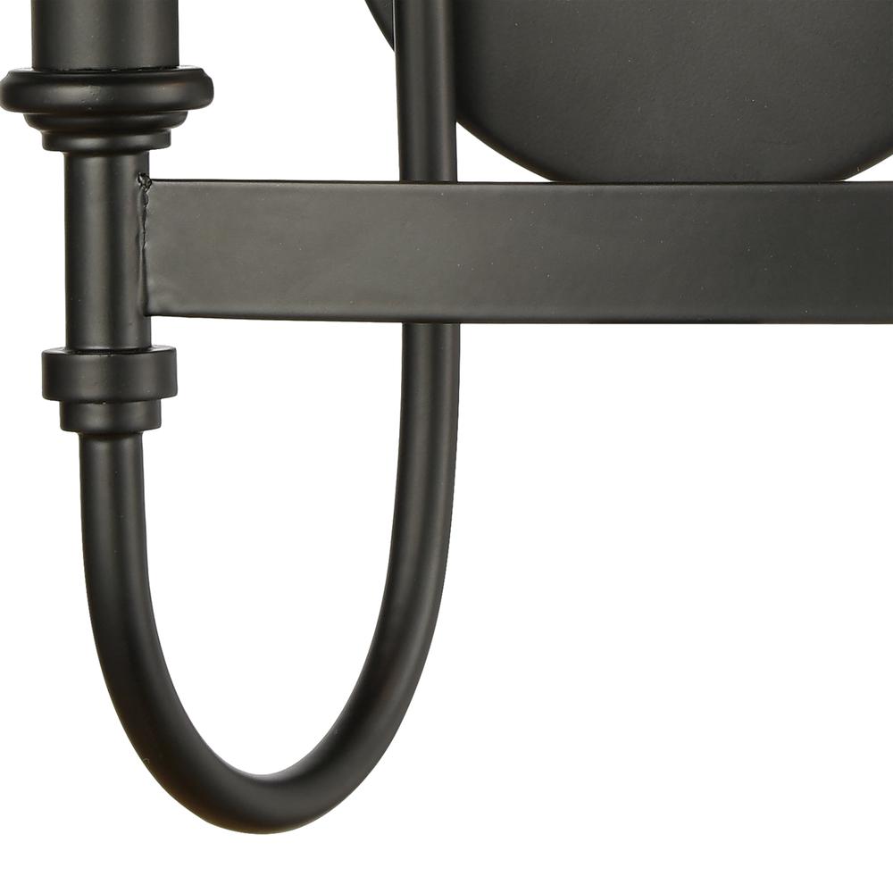 Wickshire 2-Light Sconce in Matte Black. Picture 4