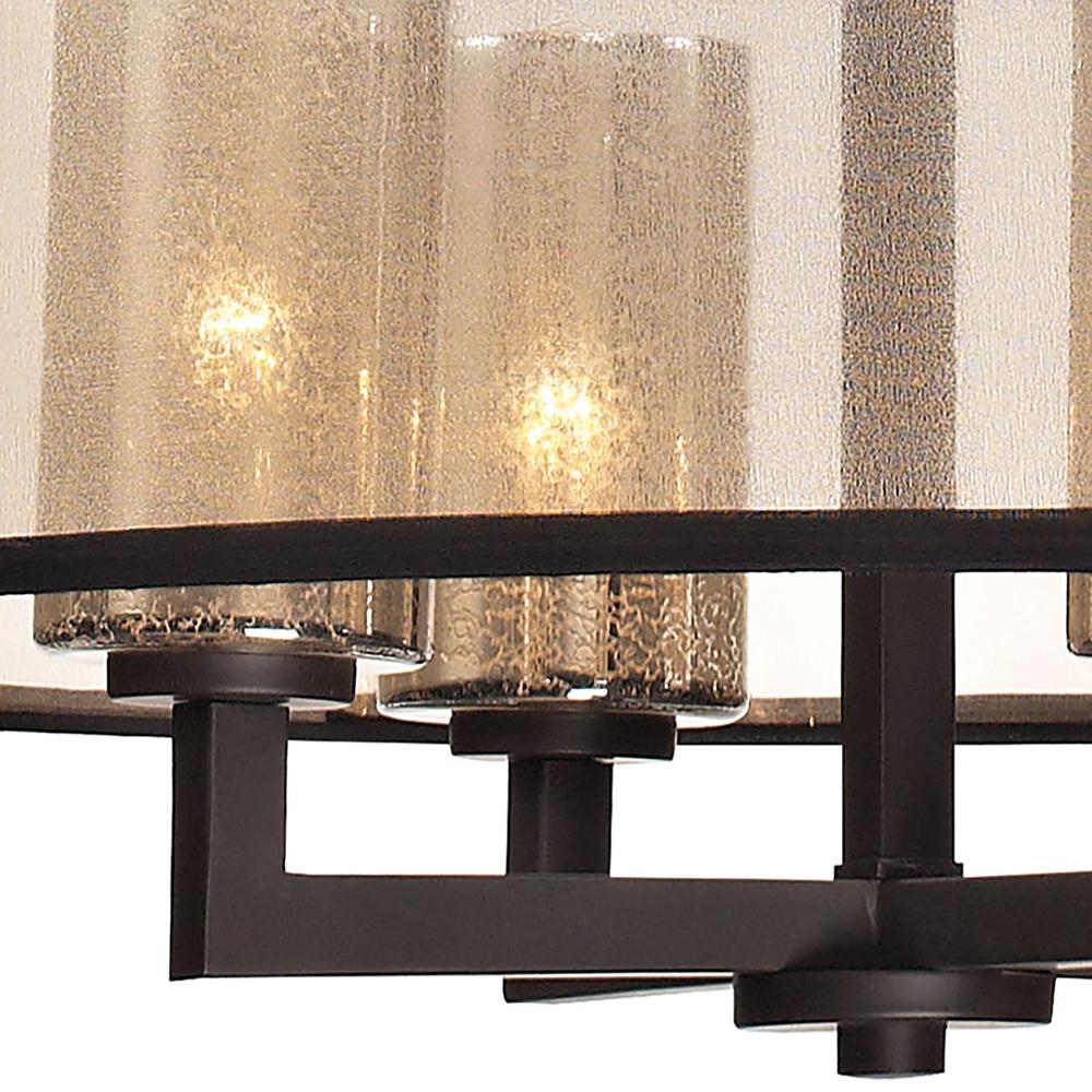 Diffusion 4 Light Chandelier In Oil Rubbed Bronze. Picture 3