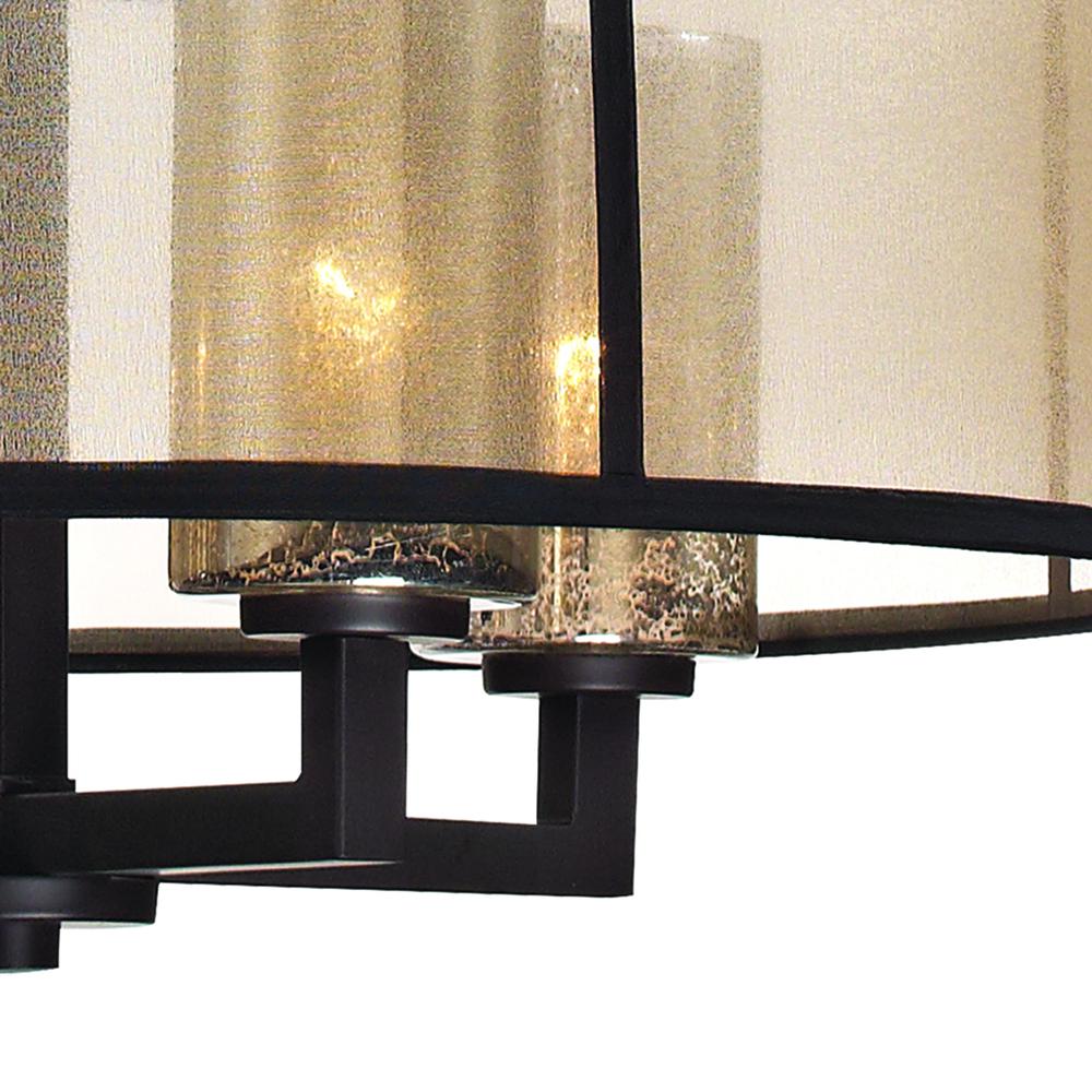 Diffusion 4 Light Chandelier In Oil Rubbed Bronze. Picture 5