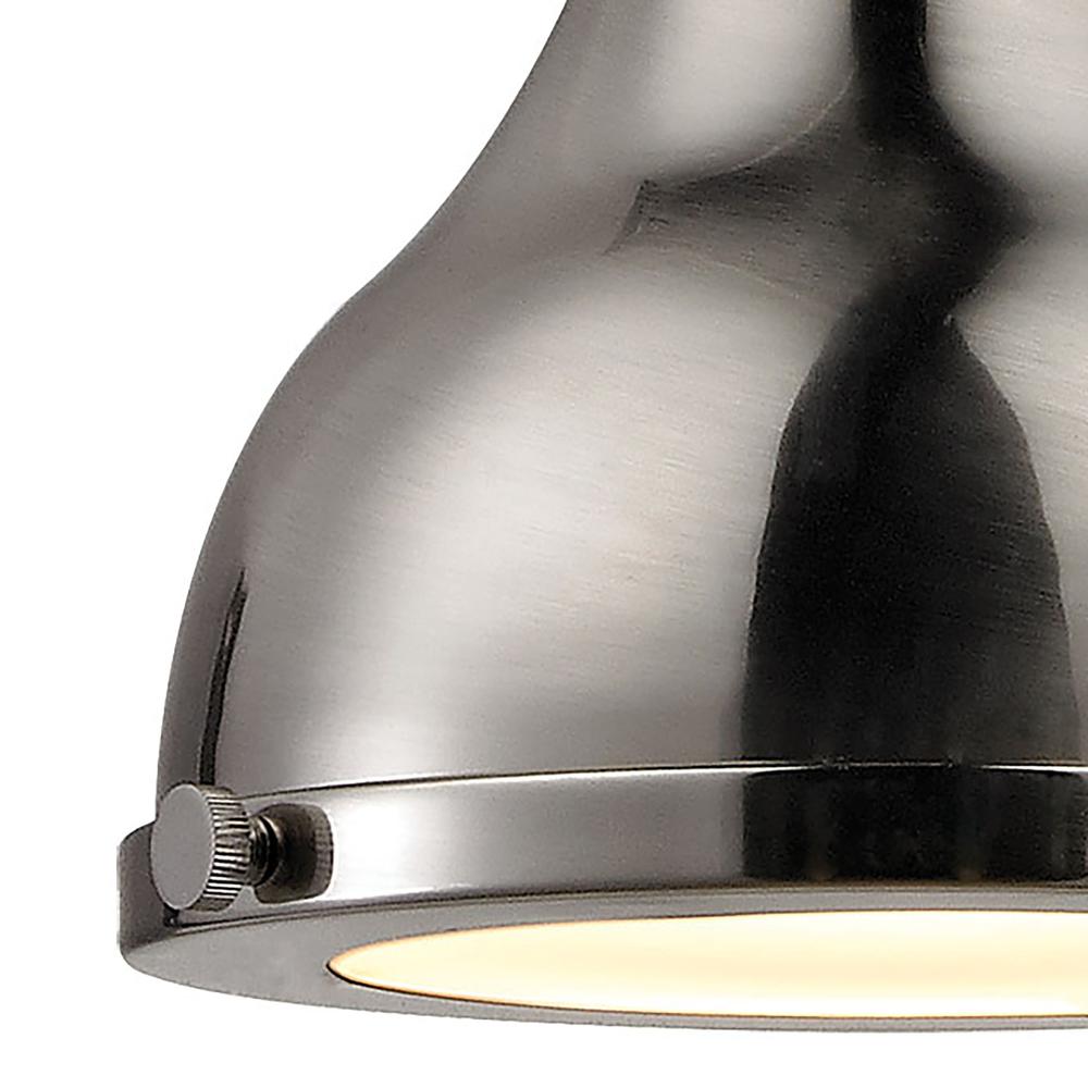 Rutherford 1 Light Pendant In Brushed Nickel, 57050 1. Picture 2