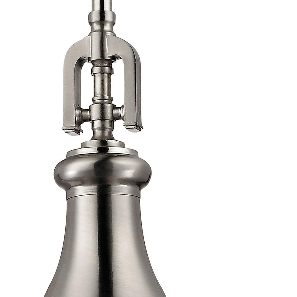 Rutherford 1 Light Pendant In Brushed Nickel, 57050 1. Picture 3
