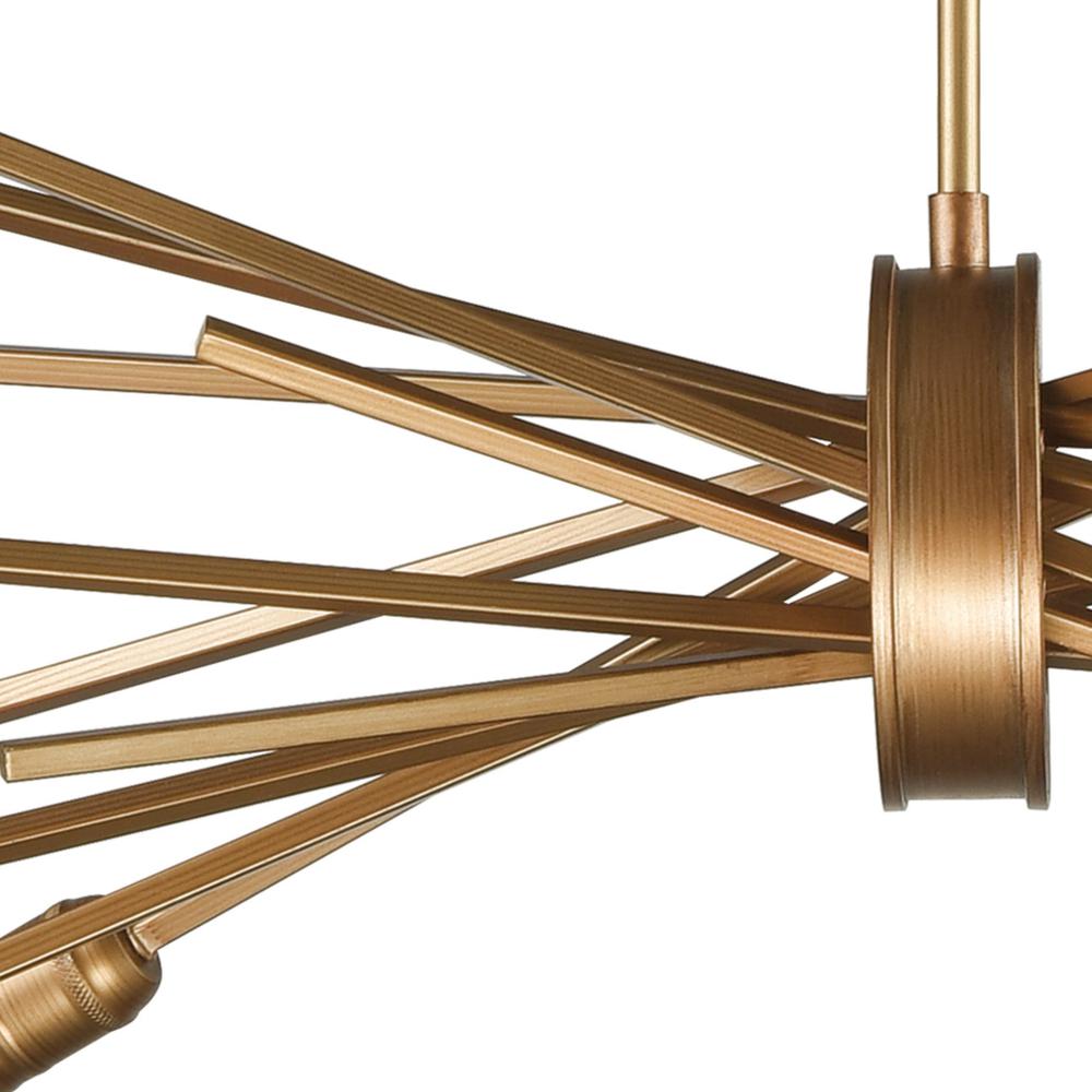 Xenia 10 Light Chandelier In Matte Gold. Picture 2
