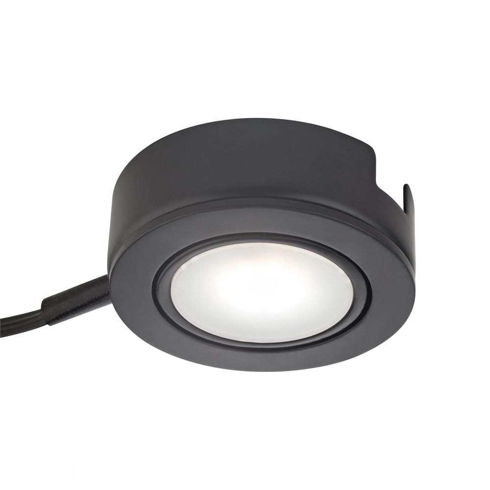 Tuxedo Swivel 1 Light LED Undercabinet Light In Black With Power Cord And Plug. Picture 1