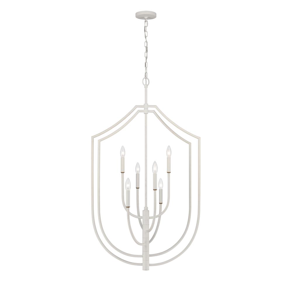 Continuance 26'' Wide 6-Light Pendant - White Coral. The main picture.