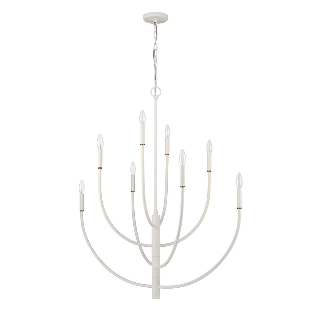 Continuance 36'' Wide 8-Light Chandelier - White Coral. Picture 2