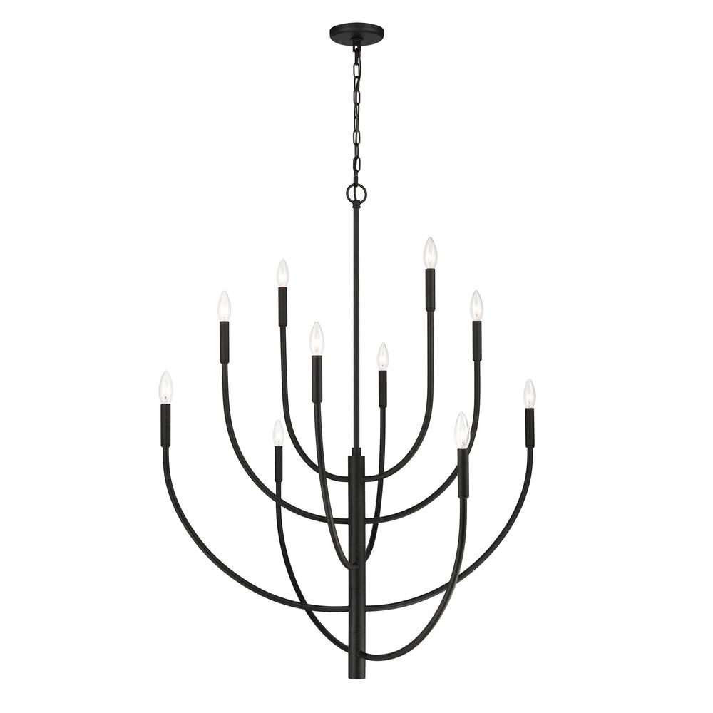 Continuance 42'' Wide 10-Light Chandelier - Charcoal. Picture 1