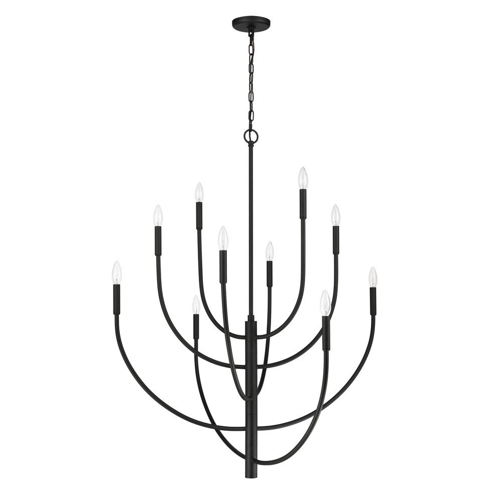 Continuance 42'' Wide 10-Light Chandelier - Charcoal. Picture 2