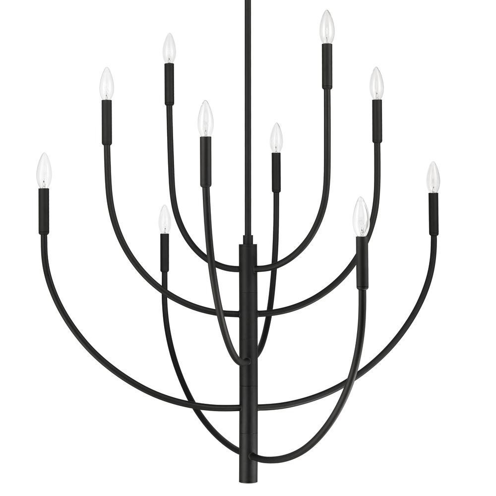 Continuance 42'' Wide 10-Light Chandelier - Charcoal. Picture 4
