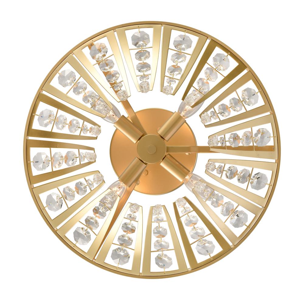 Fantania 18'' Wide 4-Light Chandelier - Champagne Gold. Picture 6