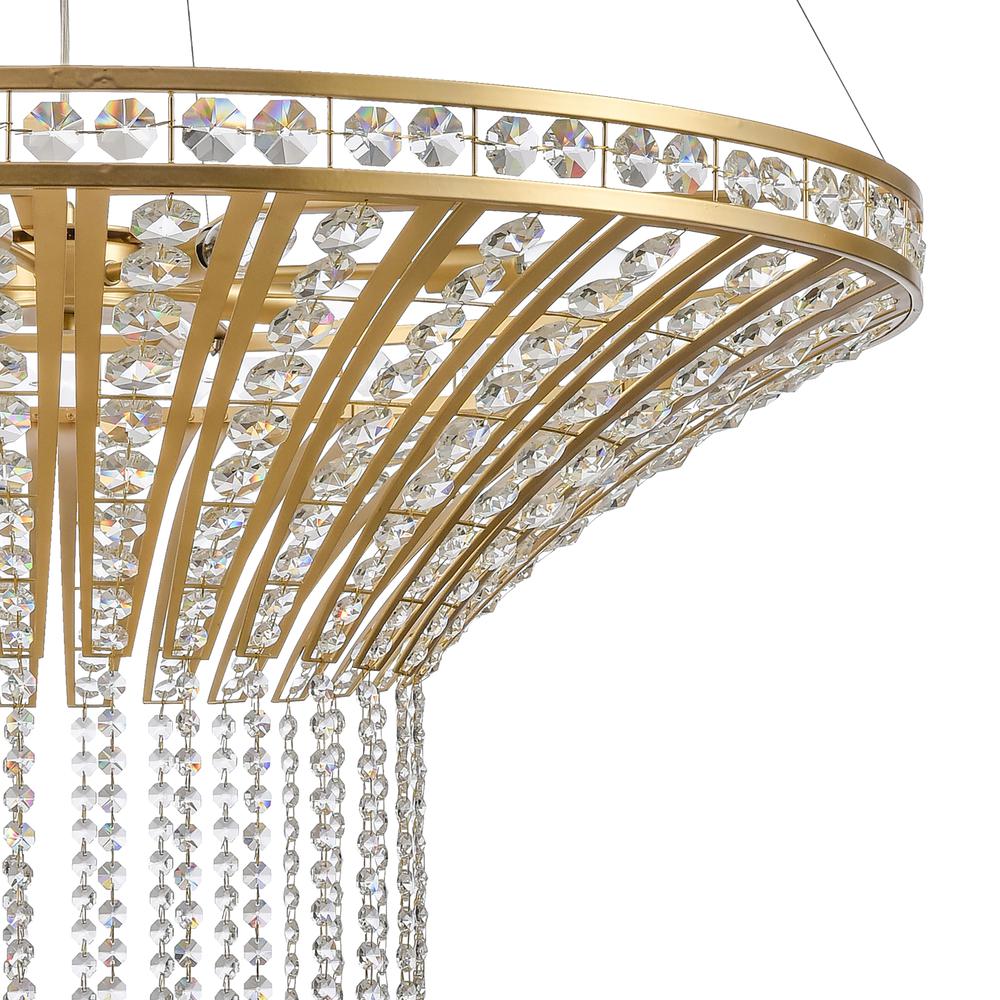 Fantania 36'' Wide 8-Light Chandelier - Champagne Gold. Picture 4