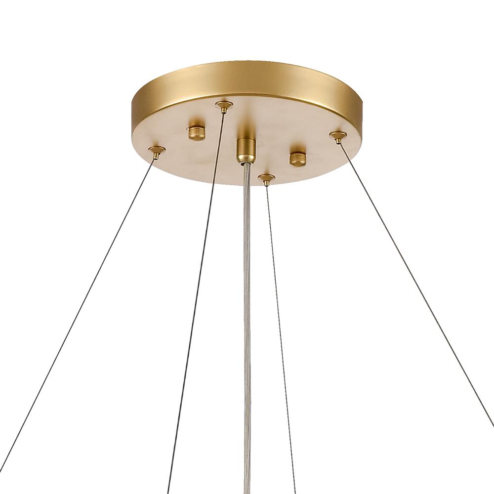 Fantania 36'' Wide 8-Light Chandelier - Champagne Gold. Picture 5
