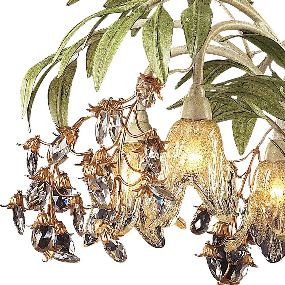 Huarco 28'' Wide 6-Light Chandelier - Sage Green. Picture 2