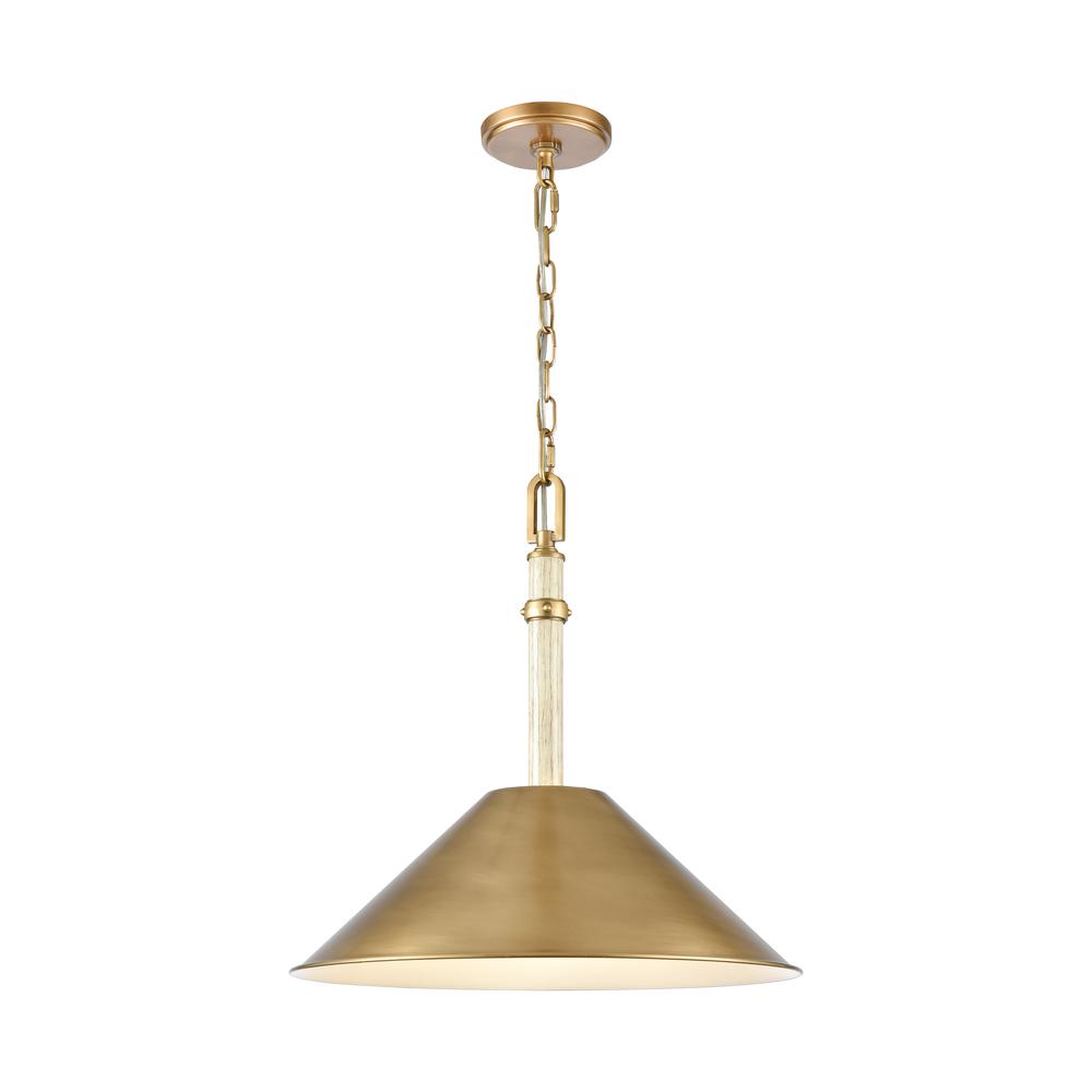 Neville 18'' Wide 1-Light Pendant - Natural Brass. The main picture.