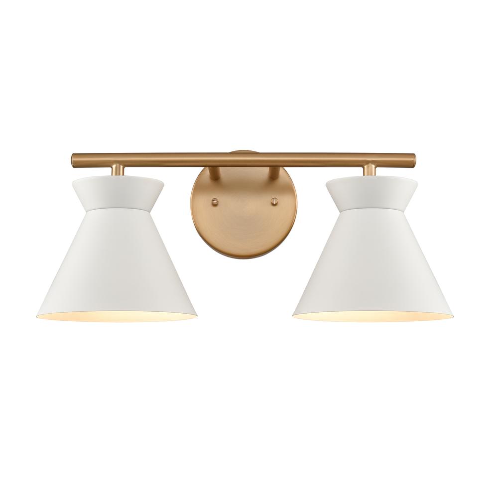 Forme 18'' Wide 2-Light Vanity Light - Brushed Gold. The main picture.