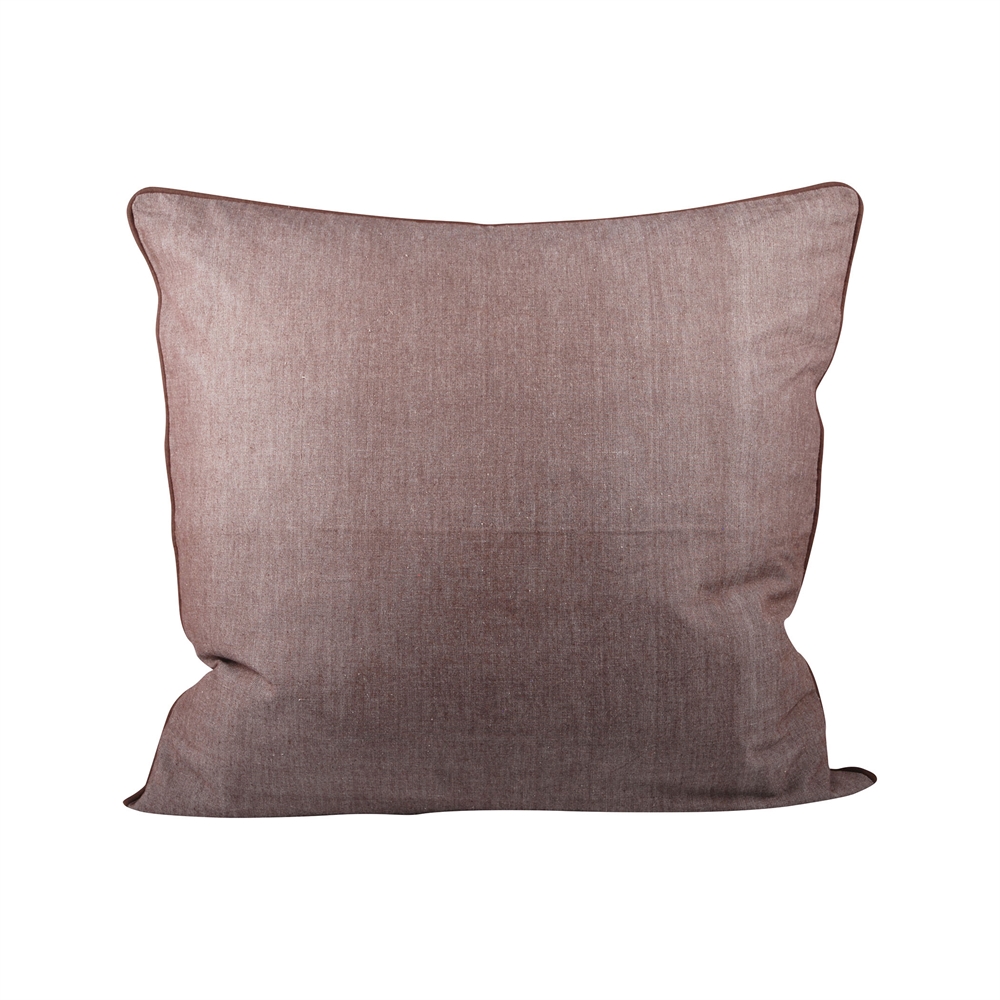 Chambray 24x24 Pillow In Earth. Picture 1