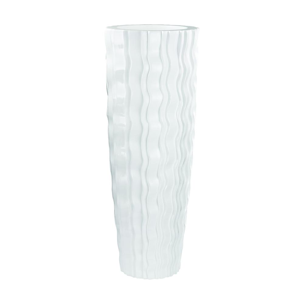Wave Vase - Large White. The main picture.