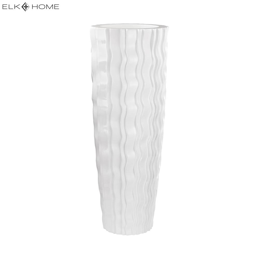 Wave Vase - Large White. Picture 2