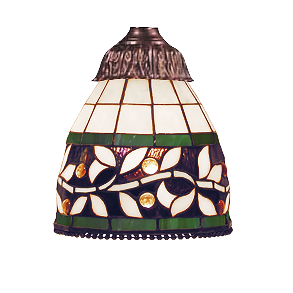 Mix-N-Match 1 Light English Ivy Tiffany Glass Shade. Picture 1