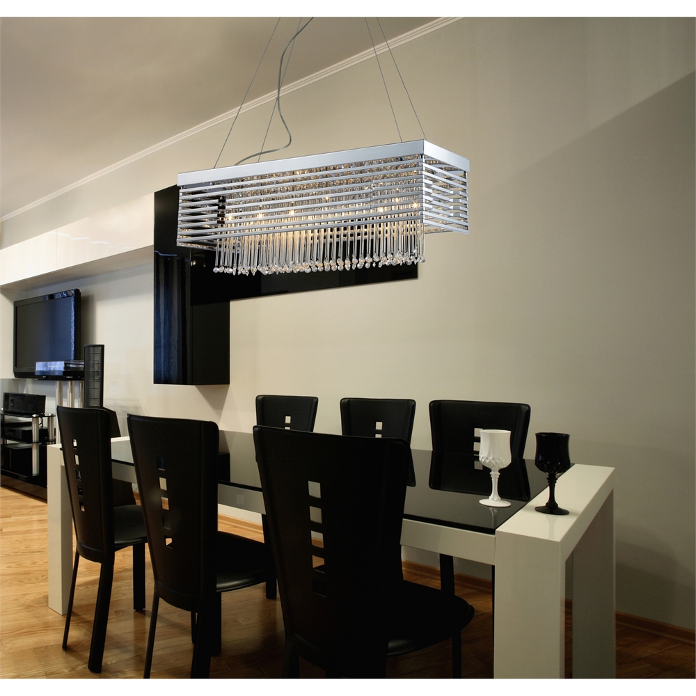 Cortina 12 Light Chandelier In Polished Chrome. Picture 2