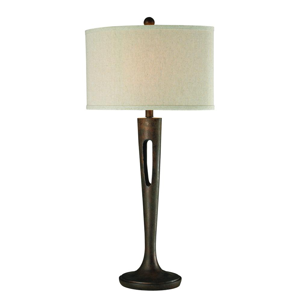 Martcliff Table Lamp in Burnished Bronze. The main picture.