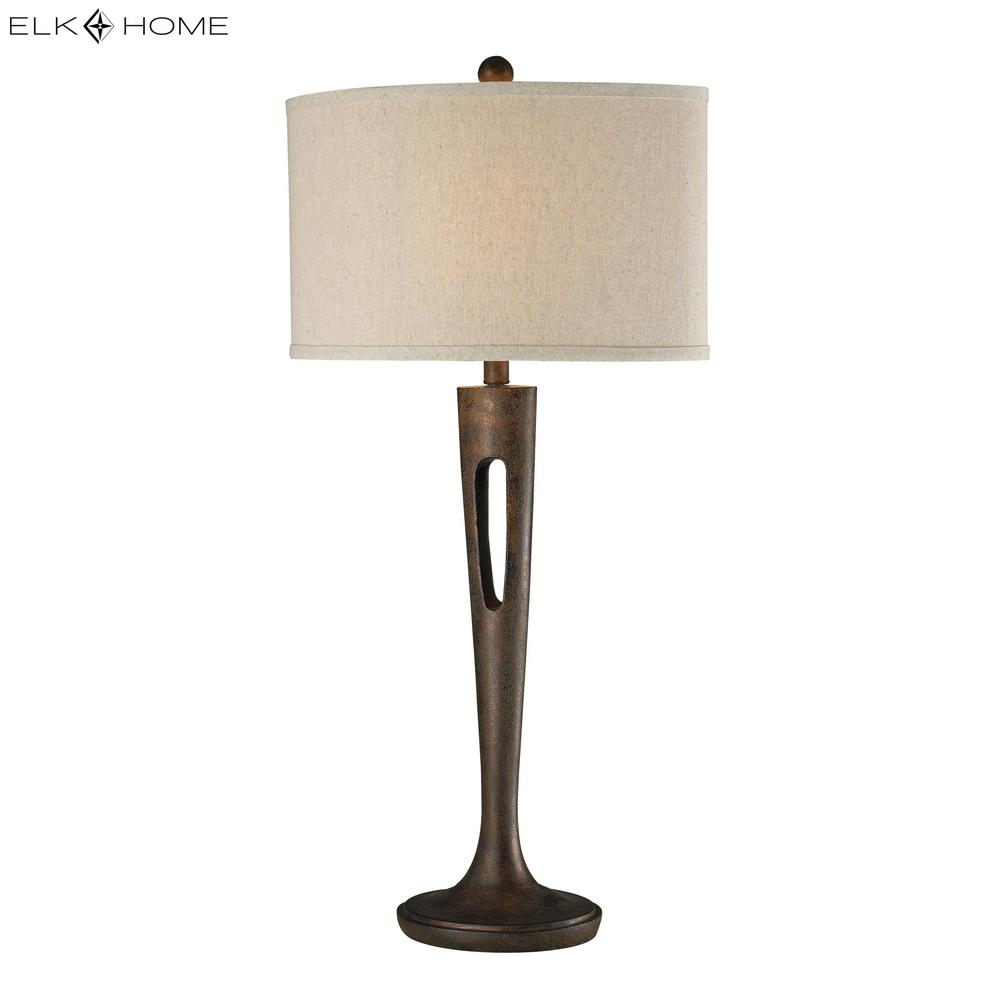 Martcliff Table Lamp in Burnished Bronze. Picture 2