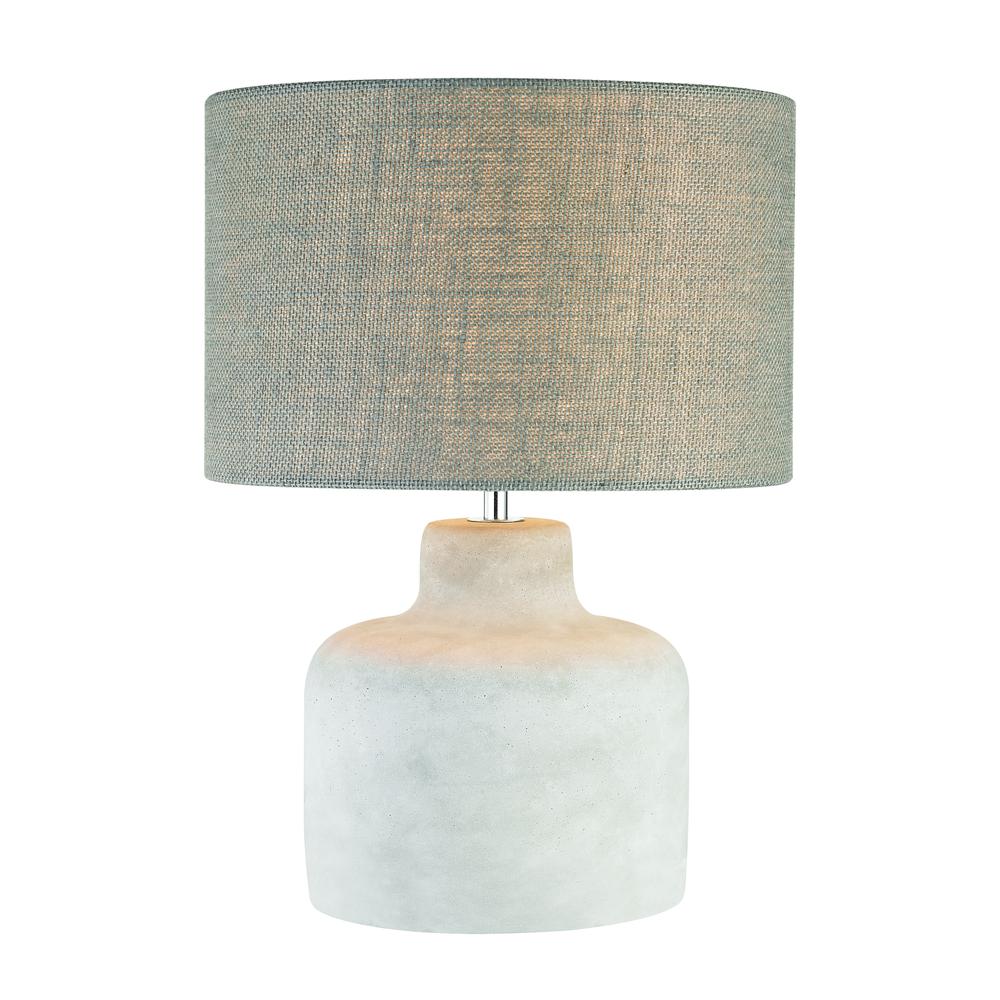 Rockport 1 Light Table Lamp In Polished Concrete. Picture 1