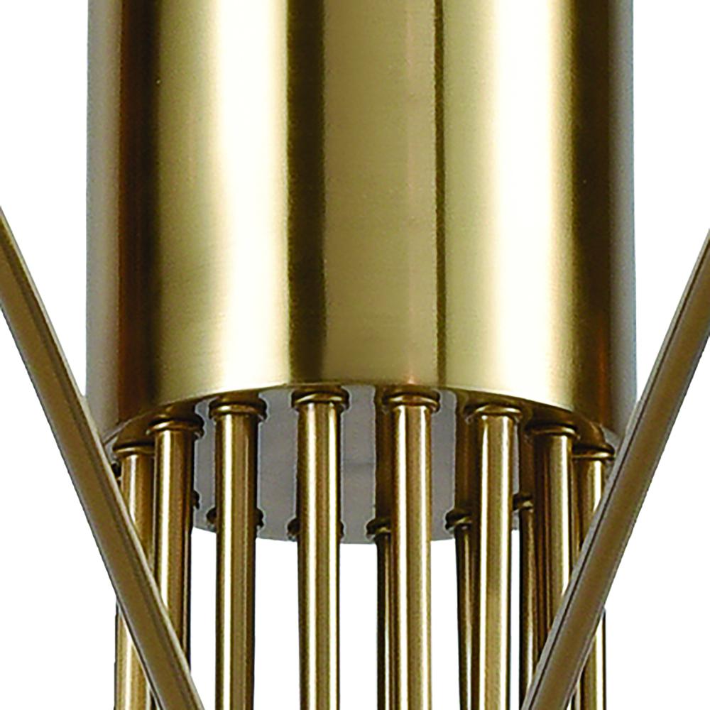 Scarab 47'' Wide 8-Light Chandelier - Aged Brass. Picture 2