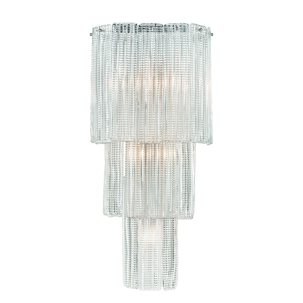 Diplomat 27'' High 5-Light Sconce - Chrome. The main picture.