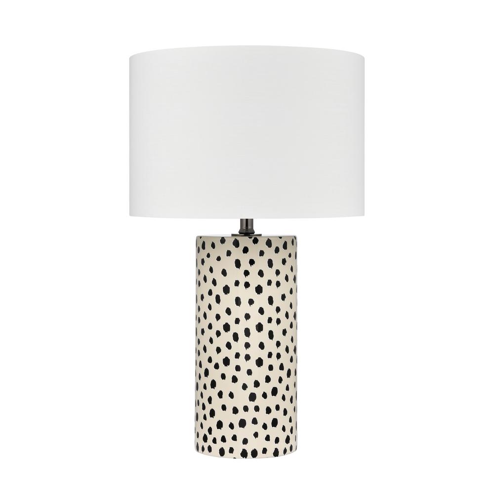 Signe 26'' High 1-Light Table Lamp - Cream. Picture 2