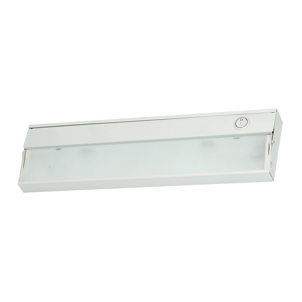 ZeeLite 1 Lamp Cabinet Light In White And Diffused Glass. The main picture.