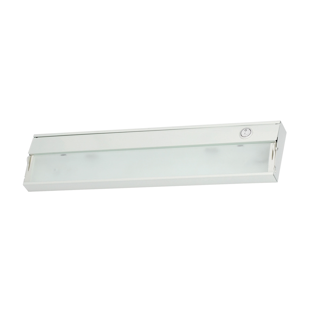 ZeeLite 2 Lamp Cabinet Light In White And Diffused Glass. Picture 1