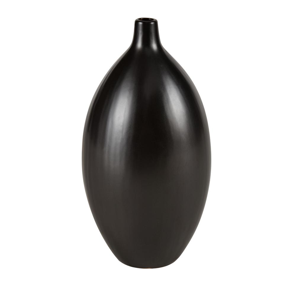 Faye Vase - Large Black. Picture 1