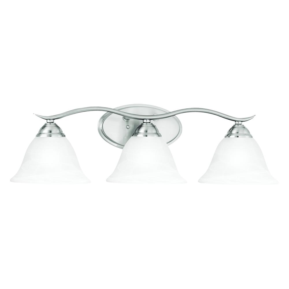Prestige Wall Lamp Brushed Nickel 3X100. Picture 1