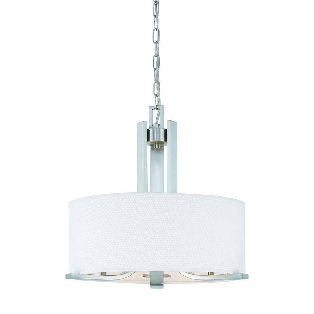 Pendenza Chandelier Brushed Nickel 3X60. The main picture.
