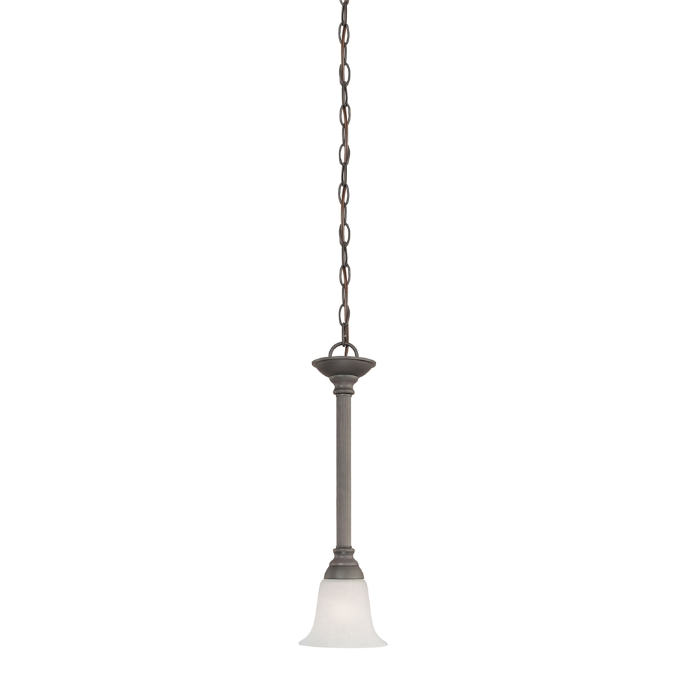 Riva Pendant Painted Bronze 1X100W 120V. Picture 1
