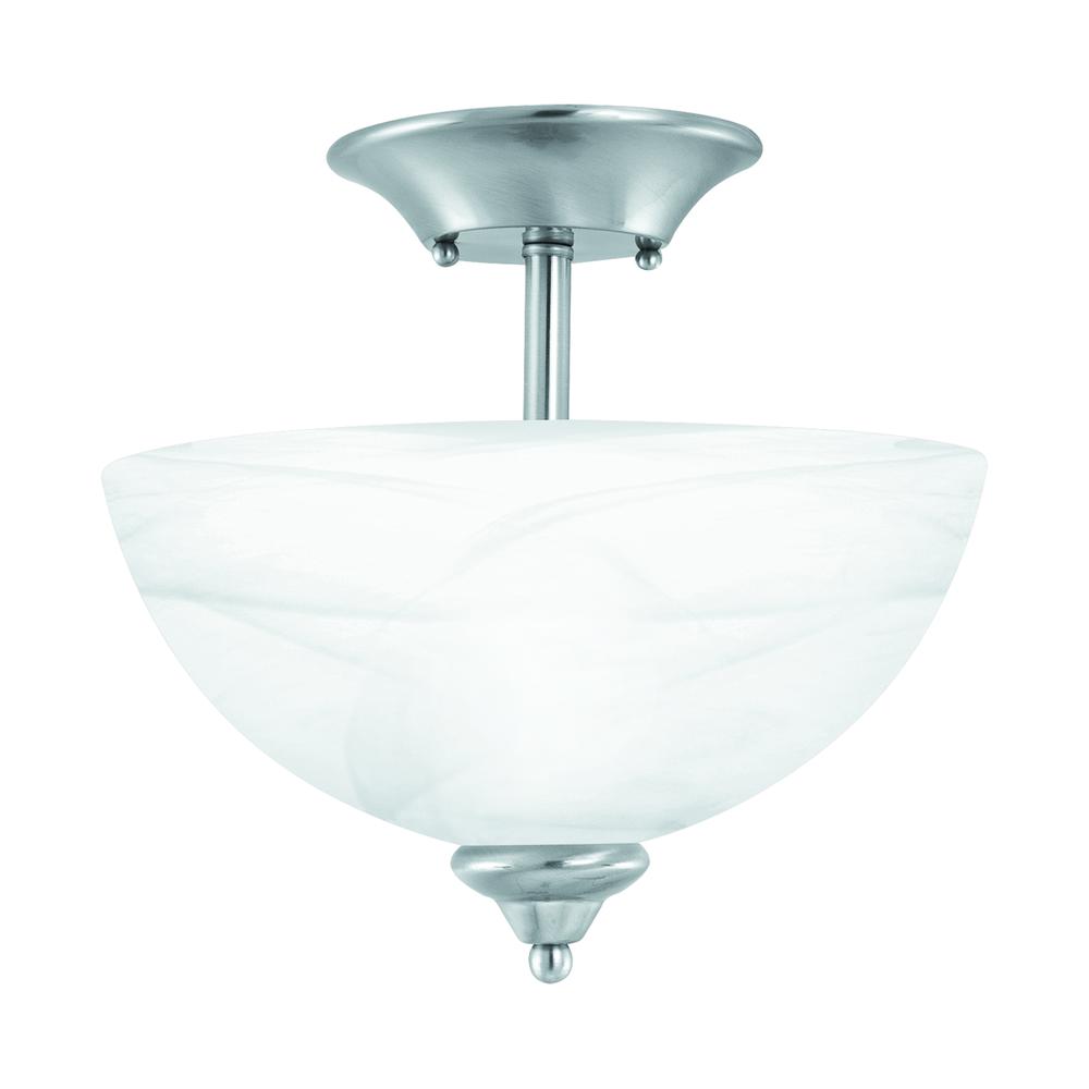 Tahoe Ceiling Lamp Brushed Nickel 2X100. Picture 1