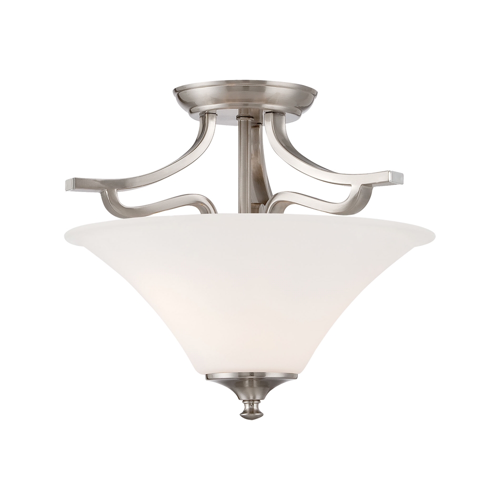 Treme Ceiling Lamp Brushed Nickel 2X60W. The main picture.