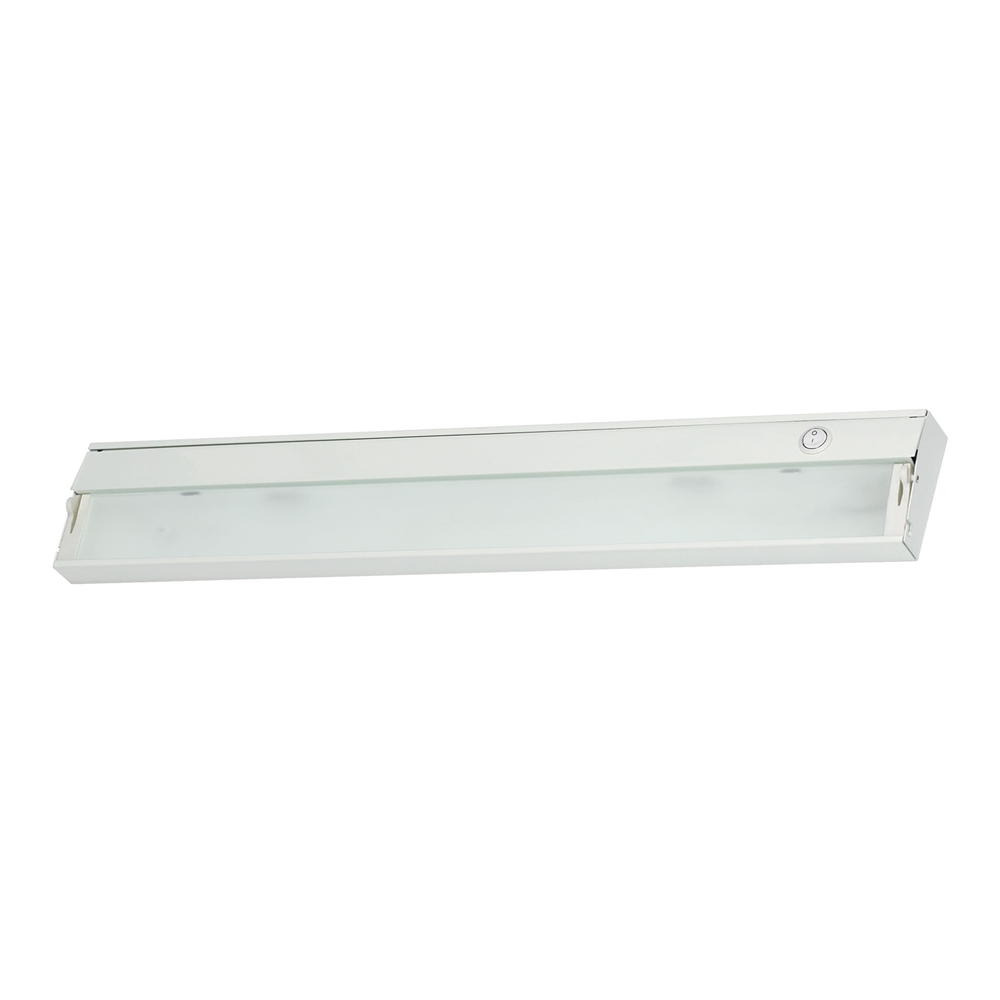 Zeeline 3 Lamp Xenon Cabinet Light In White With Diffused Glass. The main picture.