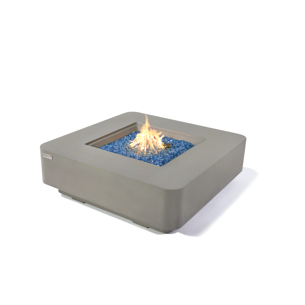 Lucerne  Fire Table- Light Grey Color Natural Gas Assembly. Picture 1