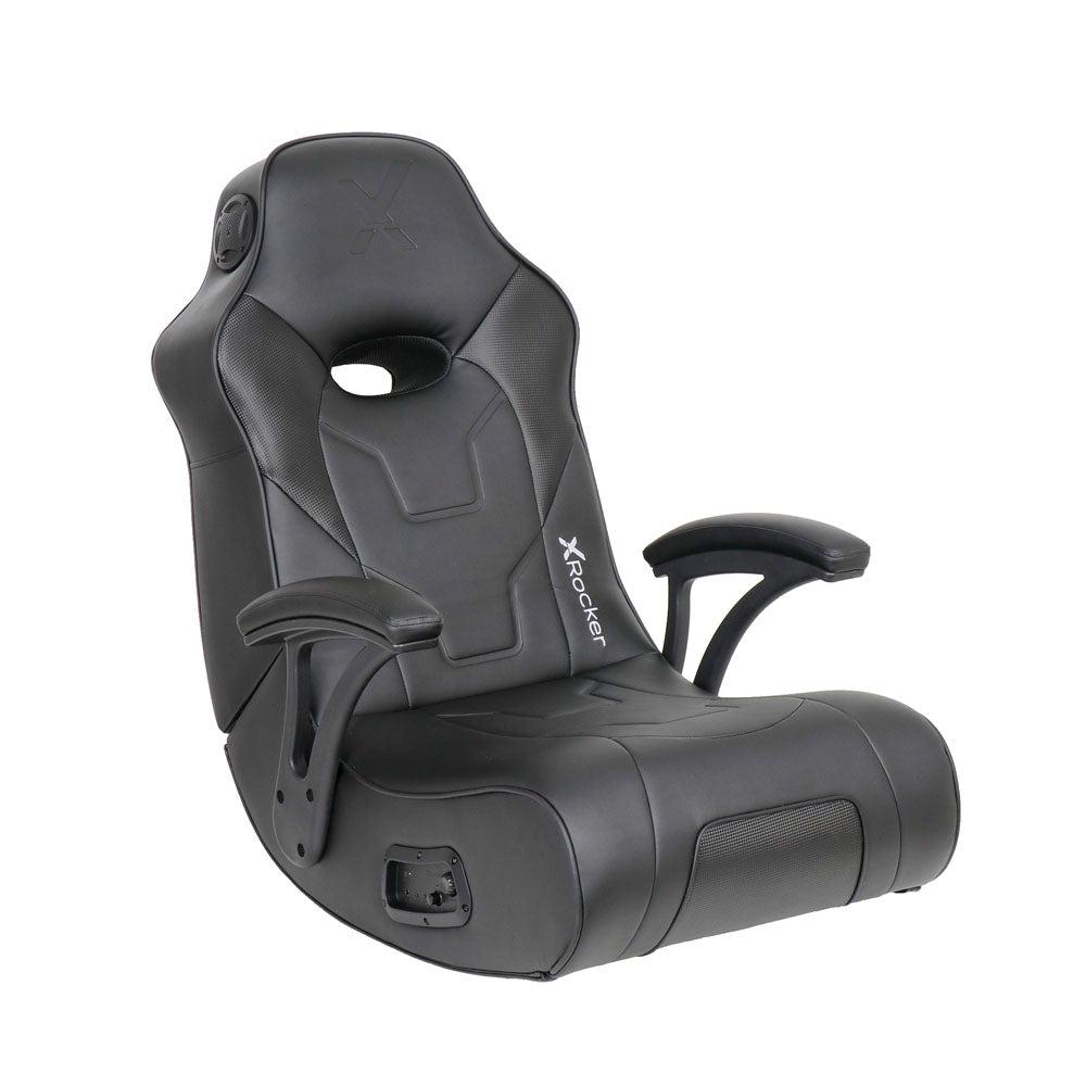 G-Force Audio Floor Rocker Gaming Chair, Black. Picture 1