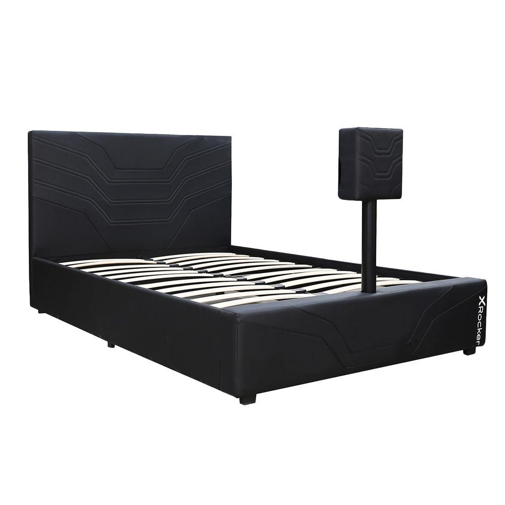 Oracle Gaming Bed with TV Mount, Black, Full. Picture 1