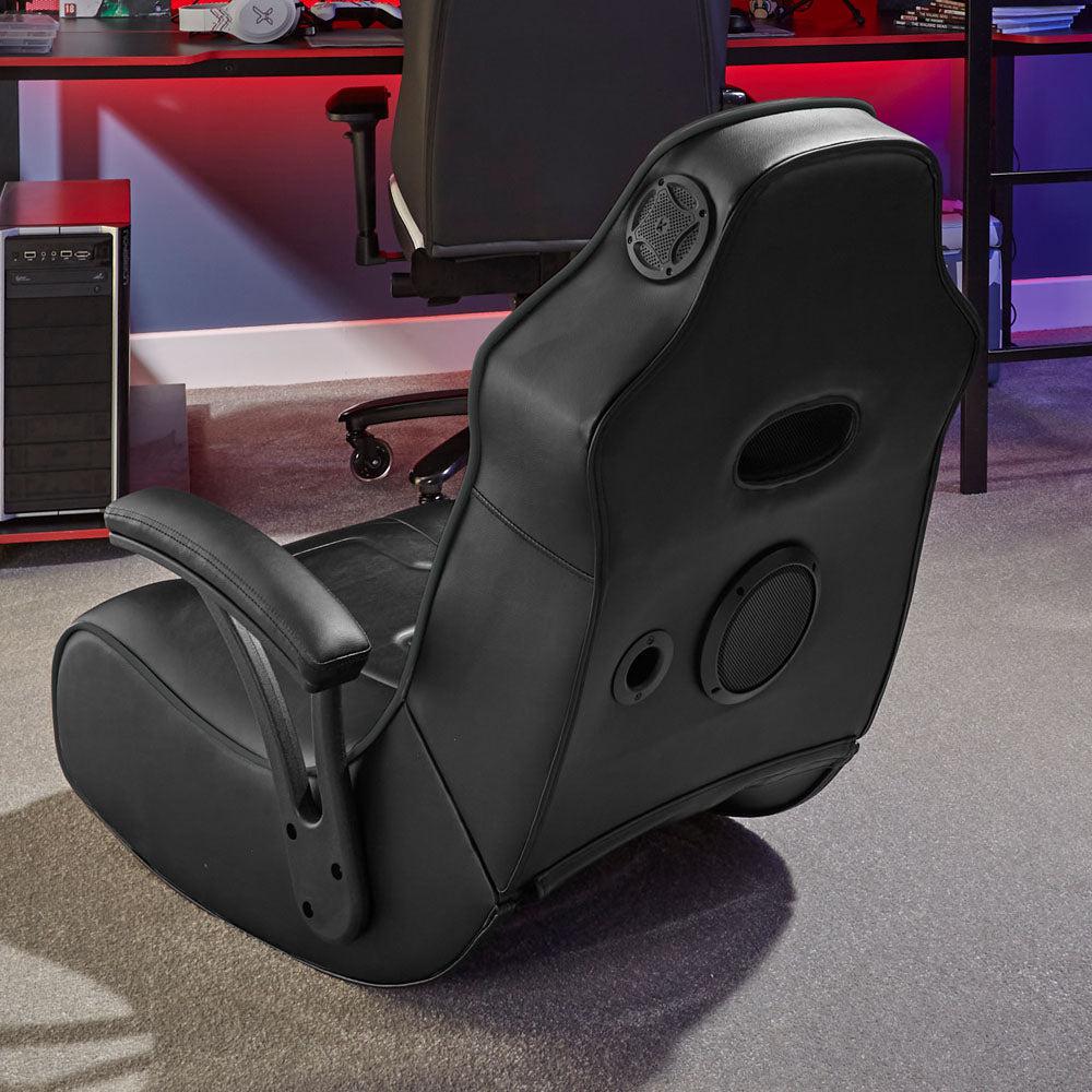 G-Force Audio Floor Rocker Gaming Chair, Black. Picture 4
