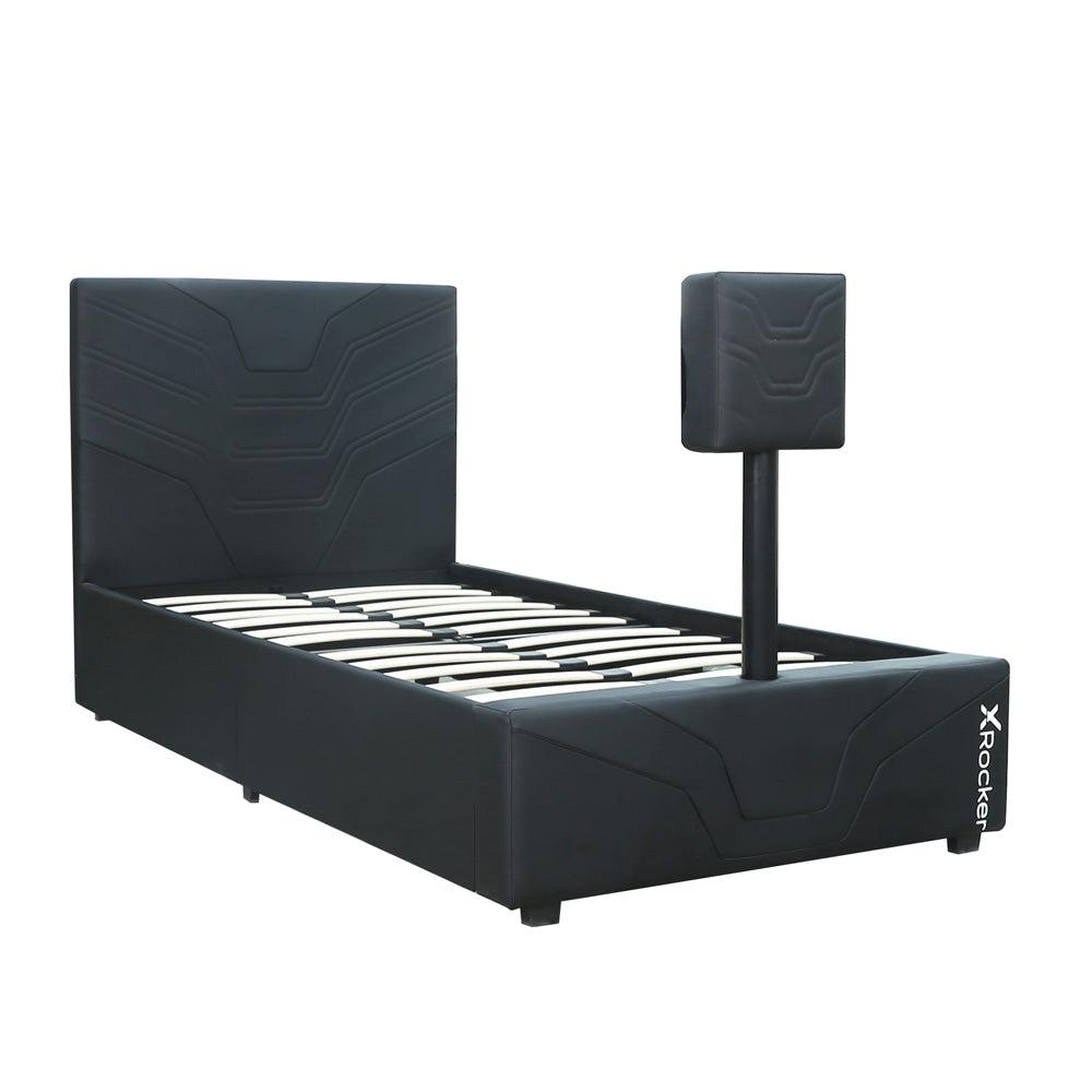 Oracle Gaming Bed with TV Mount, Black, Twin. Picture 1