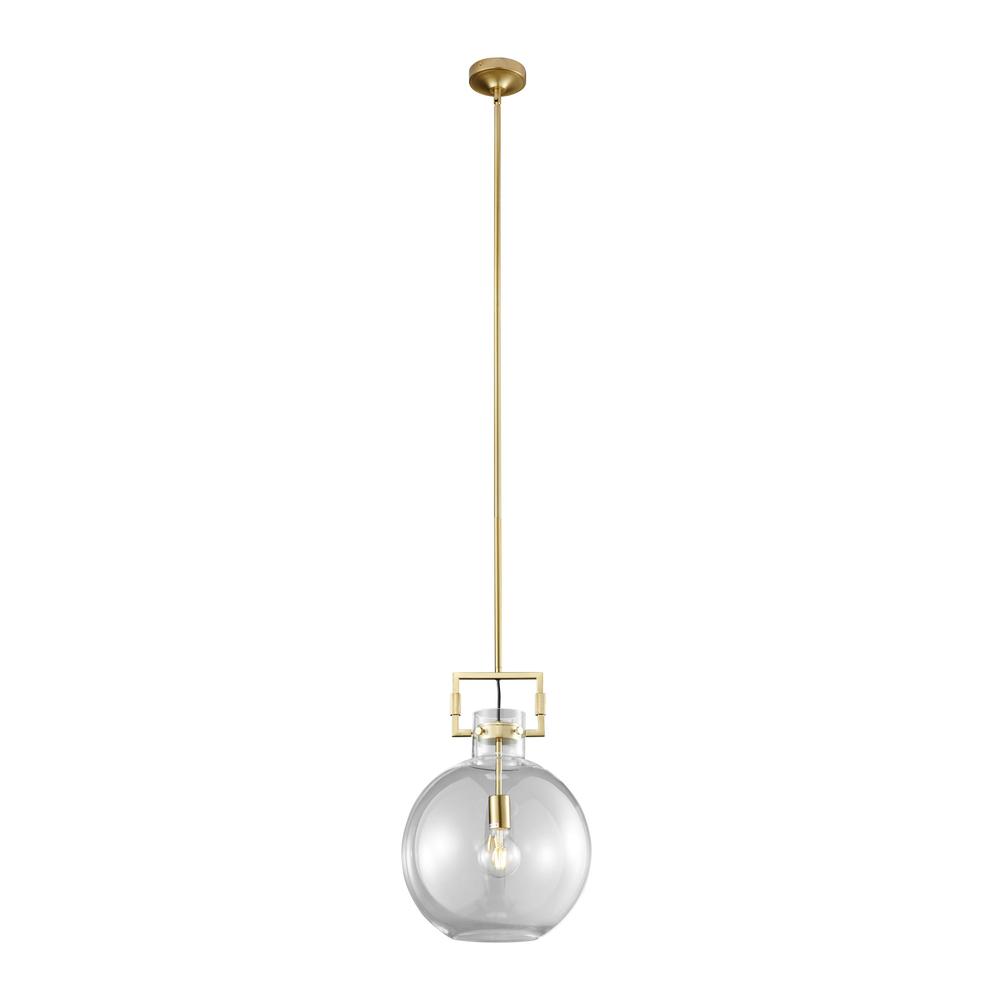 Finesse Decor Atlas Pendant Gold Metal and Acrylic LED Light. Picture 1